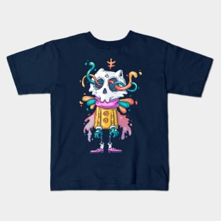 Monster skull creative cartoon Kids T-Shirt